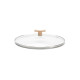 Couvercle en verre DE BUYER bouton bois - 4 tailles