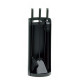 Serviteur de cheminée REIGNOUX C 540 C noir et inox h.60cm