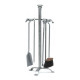 Serviteur de cheminée REIGNOUX SE 36 en acier gris H.74cm