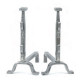 Paire de chenets REIGNOUX CH 10 h.46cm