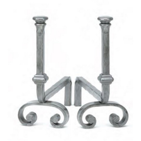 Paire de chenets REIGNOUX CH 35 h.37cm
