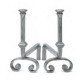 Paire de chenets REIGNOUX CH 35 h.37cm