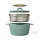 Cocotte multifonction PEBBLY Brigade De Buyer 24cm coloris mint sage sauge