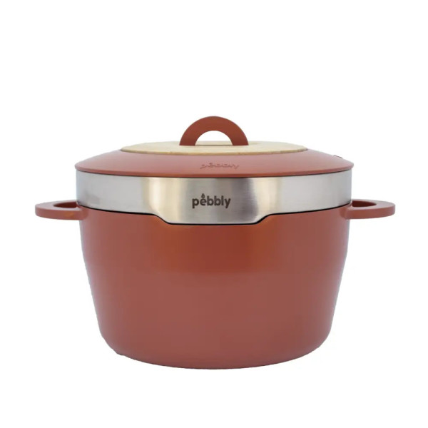 Cocotte multifonction PEBBLY Brigade De Buyer 24cm coloris terracotta