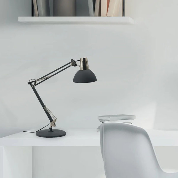 Lampe de bureau ALUMINOR Calypsa h.70.5cm - 2 coloris