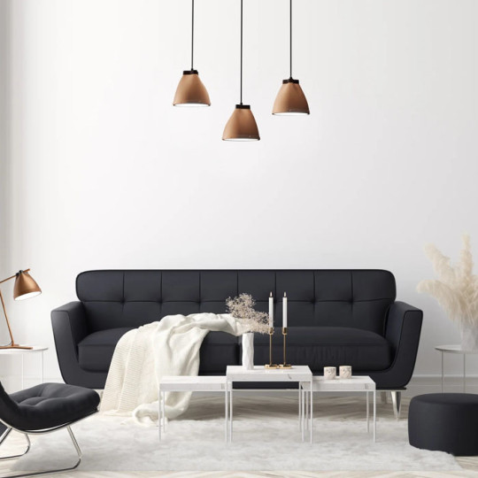 Suspension ALUMINOR Clarelle S3 - 3 têtes - 3 coloris
