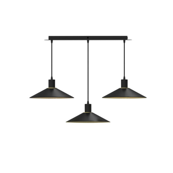 Suspension ALUMINOR Zinga S3 noir 3 têtes