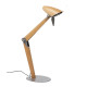 Lampe de bureau ALUMINOR Lora bois h.60cm - 2 coloris