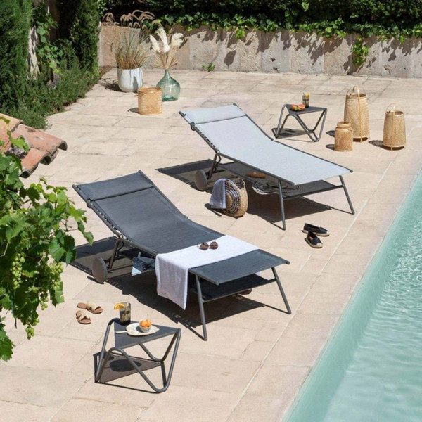 Bain de soleil Lafuma Mobilier Miami II haut Rives - 2 coloris