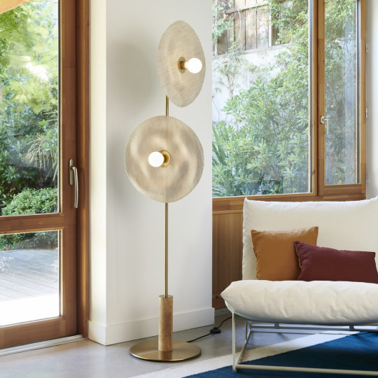 Lampadaire MARKET SET Rivage 2L coloris naturel