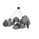 Suspension MARKET SET Screen 4L D.150cm cannage coloris noir