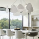 Suspension MARKET SET Screen XXL 4L D.150cm murano coloris blanc