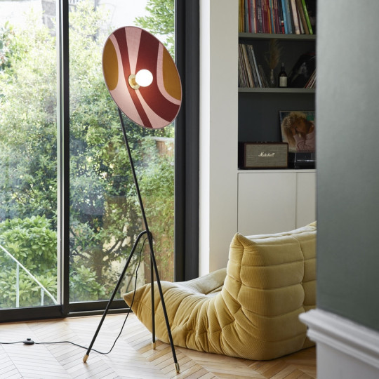 Lampadaire MARKET SET Sonia Laudet D.60cm coloris Seventies rose