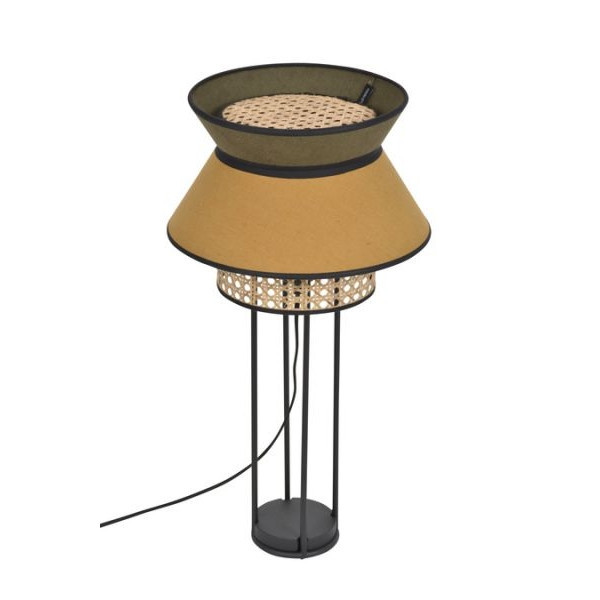 Lampe à poser MARKET SET Singapour coloris curry kaki