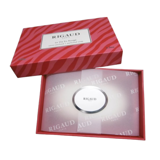 Savon parfumé RIGAUD La vie en Rouge 150g