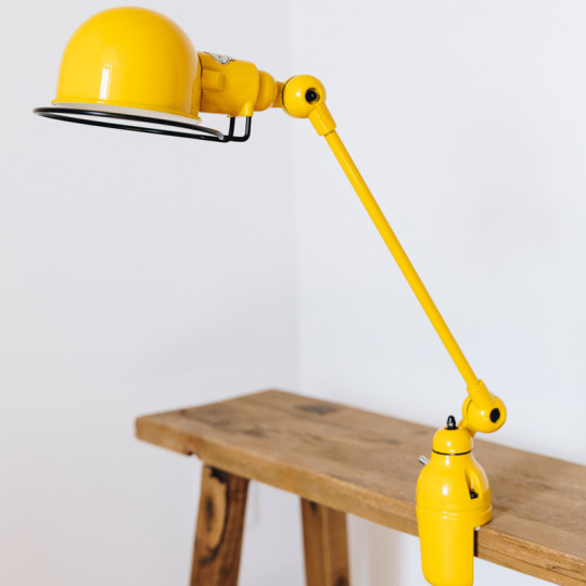 Lampe à poser JIELDE Loft C6000 courbée et articulée - 33 coloris finition brillante ou mate