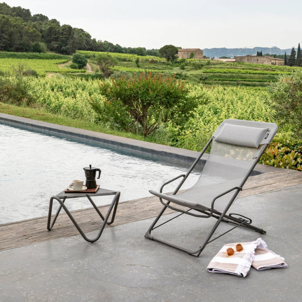 Lot de deux transats Transaswing LAFUMA MOBILIER Batyline Colorblock - 4 coloris
