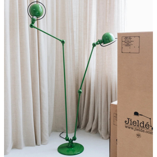 Lampadaire double JIELDE Loft DD7460 articulé - 33 coloris finition brillante ou mate