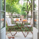 Set table carrée et deux chaises LAFUMA MOBILIER Balcony - 6 coloris