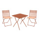 Set table carrée et deux chaises LAFUMA MOBILIER Balcony - 6 coloris