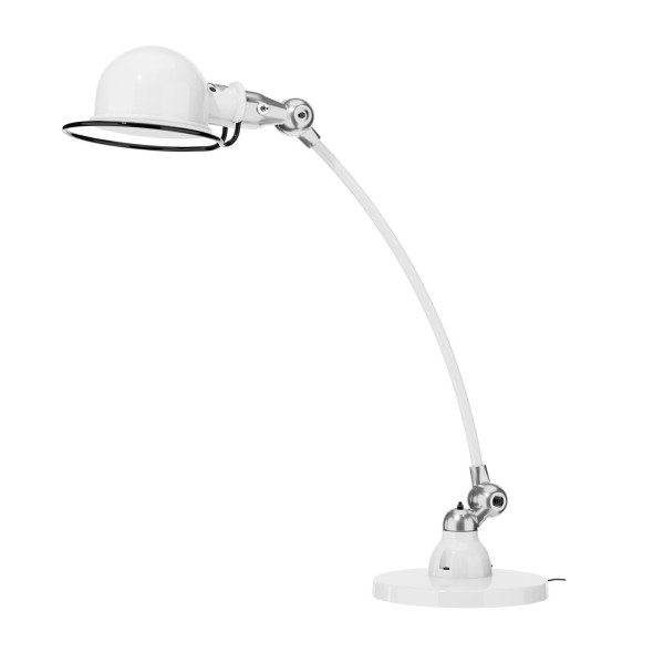 Lampe à poser JIELDE Loft C6000 courbée et articulée finition poli-brillant - 28 coloris