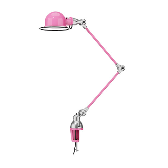 Lampe étau JIELDE Loft D4040 articulée finition poli-brillant - 28 coloris