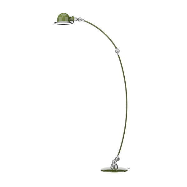 Lampadaire JIELDE Loft C1260 courbé et articulé finition poli-brillant - 28 coloris
