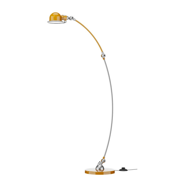 Lampadaire JIELDE Signal SIC843 courbé et articulé finition poli-brillant - 28 coloris