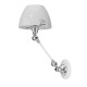 Applique JIELDE Aicler AIC701 articulée avec interrupteur finition poli-brillant - 28 coloris