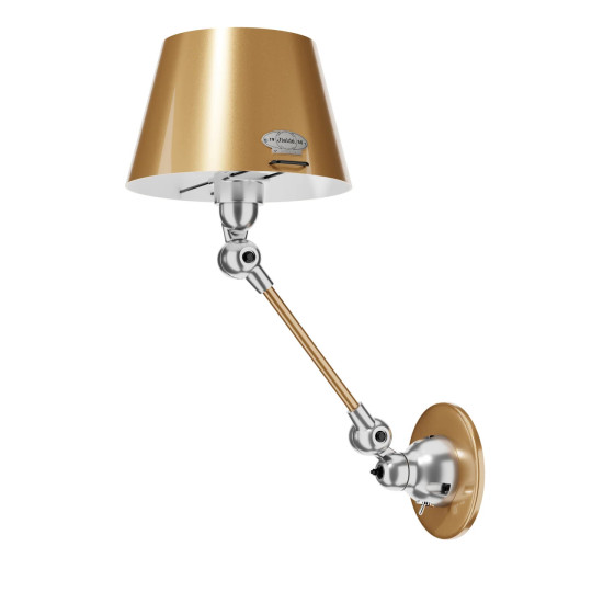 Applique JIELDE Aicler AID701 articulée avec interrupteur finition poli-brillant - 28 coloris
