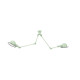 Suspension double JIELDE Loft Sky4224 articulée - 33 coloris finition brillante ou mate