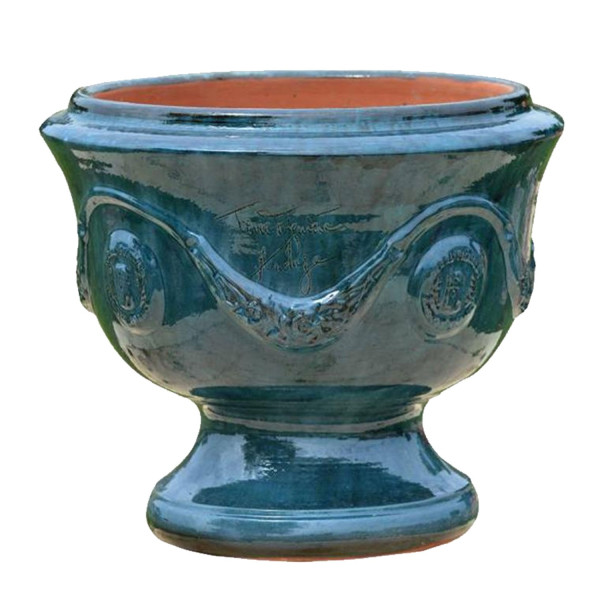 Vase coupe Anduze bleu Terre Figuière