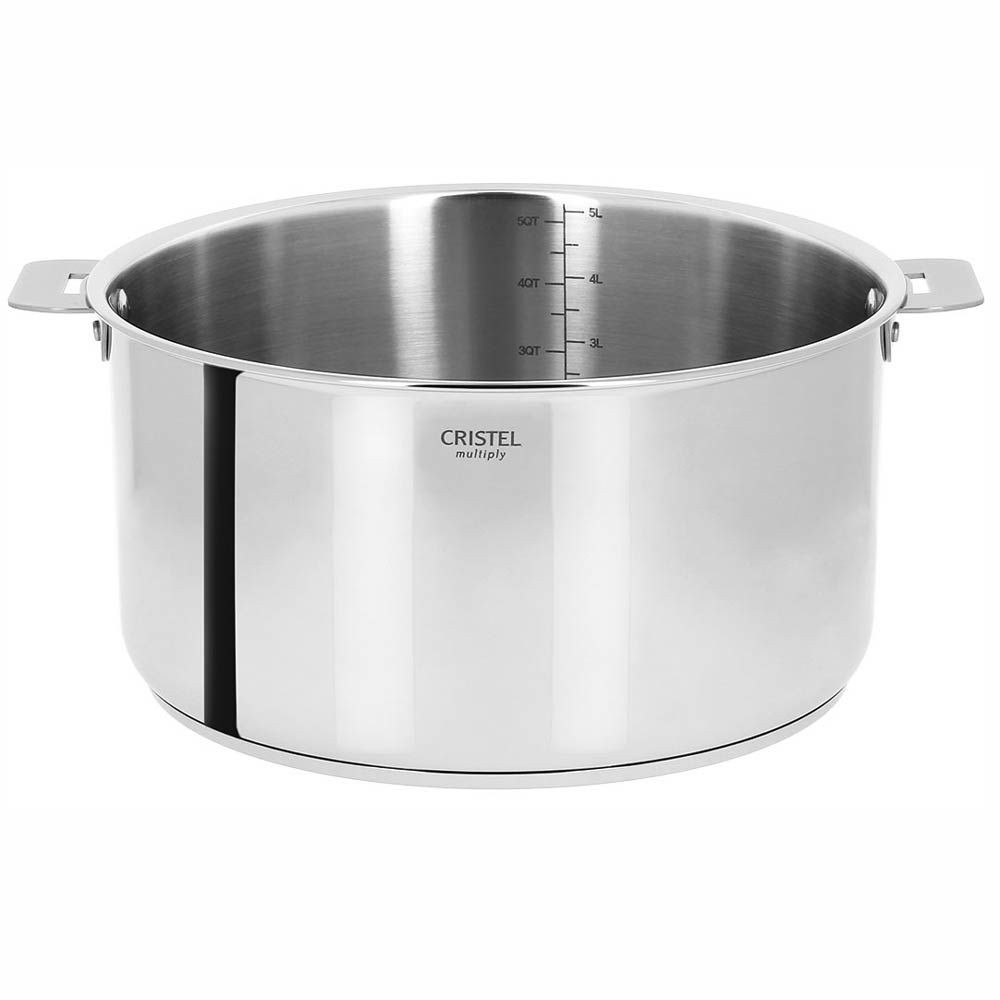 Cocotte vapeur Cristel Casteline en inox 24cm