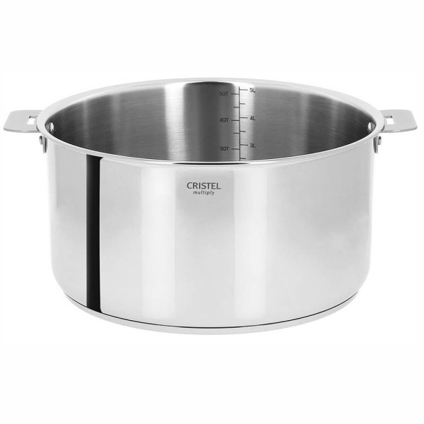 Cocotte vapeur Cristel Casteline en inox 24cm