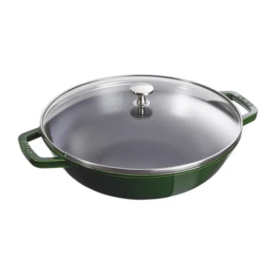 Wok en fonte STAUB 30cm - 6 coloris