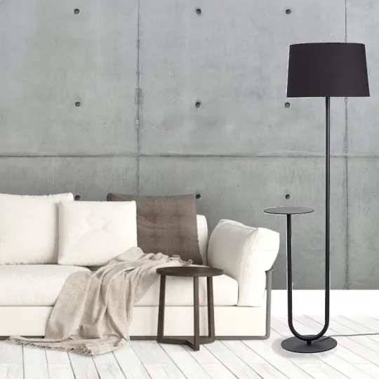 Lampadaire noir Duo LS T ALUMINOR