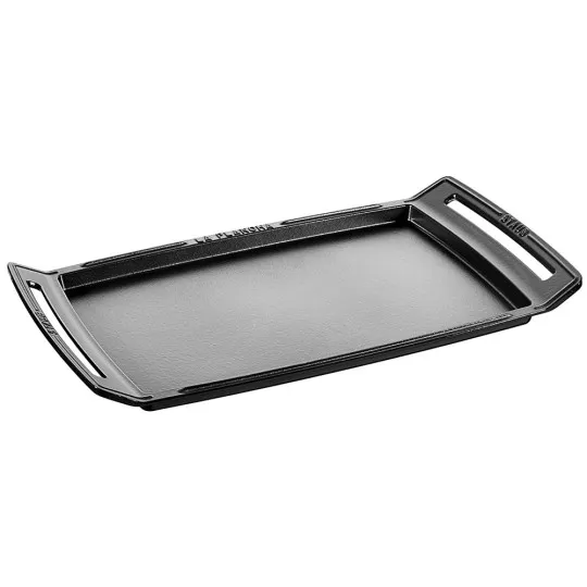 Plancha STAUB en fonte 38cm noir brillant