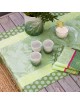 Nappe enduite LE JACQUARD FRANCAIS Nature Urbaine verte 175x250cm (1 quantité)