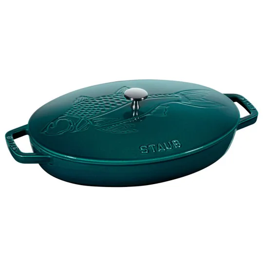 Plat à poisson Staub 33 cm - Blue la mer