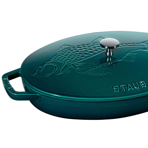 Plat à poisson Staub 33 cm - Blue la mer