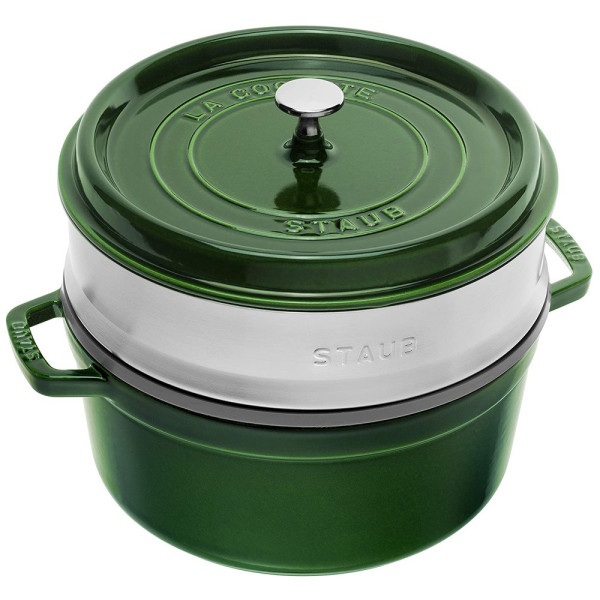 Cocotte 26cm panier vapeur Staub - 5 coloris