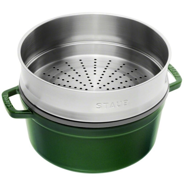 Cocotte 26cm panier vapeur Staub - 5 coloris