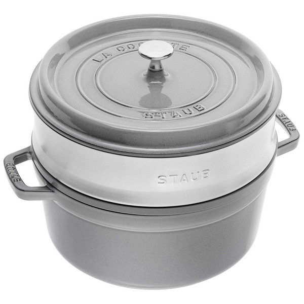 Cocotte 26cm panier vapeur Staub - 5 coloris
