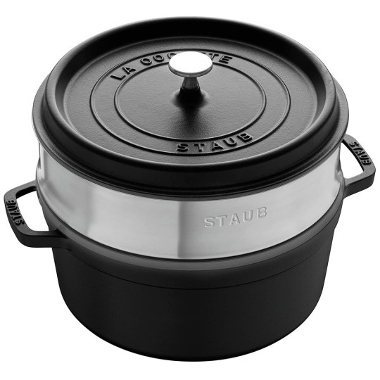 Cocotte 26cm panier vapeur Staub - 5 coloris