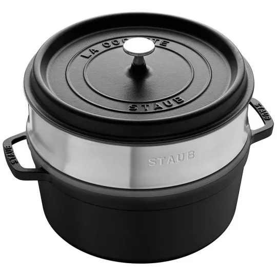 Cocotte 26cm panier vapeur Staub - 5 coloris