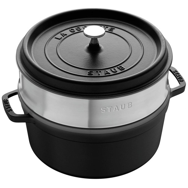 Cocotte 26cm panier vapeur Staub - 6 coloris