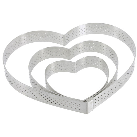 Cercles à tarte cœur De Buyer - 4 tailles