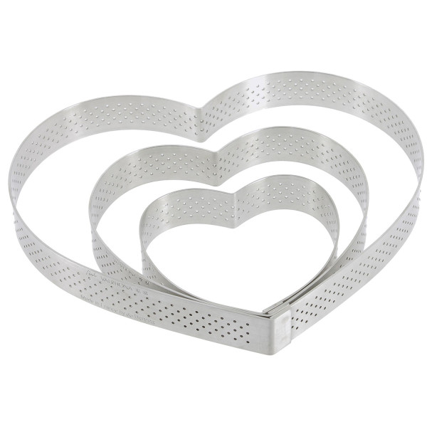 Cercles à tarte cœur De Buyer - 4 tailles