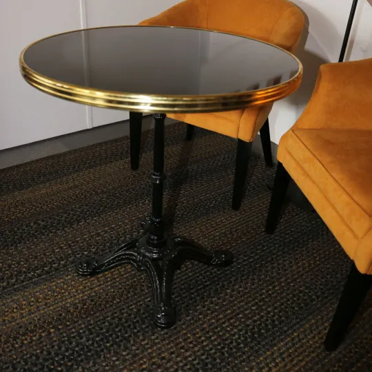 Table de bistrot plateau émaillé - 3 tailles 9 coloris