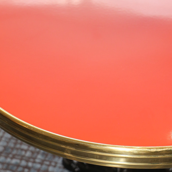 Table de bistrot émaillée pliante basculante - 3 tailles 9 coloris